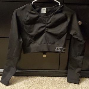 Black ECHT workout crop top